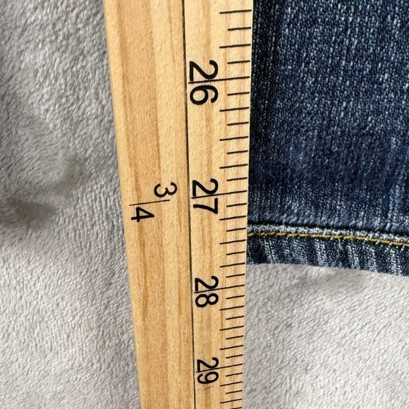 Seven‎ For All Mankind Bootcut Jeans Blue Wash Distressed Size 29 - Picture 5 of 7